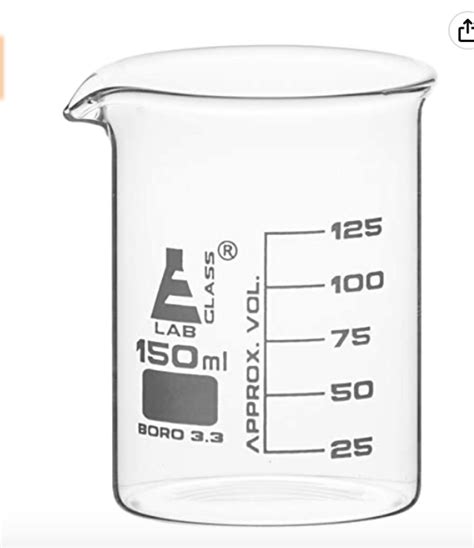 Glass Beaker 150 Ml 5pack Klm Bio Scientific