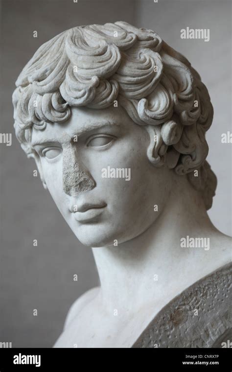 Antinous Favorito Del Emperador Romano Adriano Busto De Mármol De Alrededor De 130 A 135 Ad En