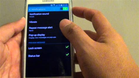 Samsung Galaxy S5 How To Enabledisable New Sms Text Message Display