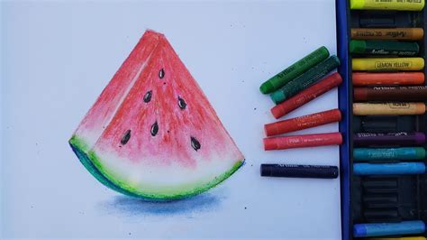 Realistic Easy Watermelon Drawing Drawing Is A Complex Skill Impossible