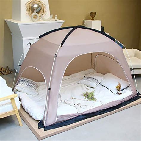 Likary Queen Size Bed Tent Indoor Privacy Tent Portable Pop Up