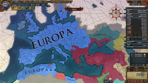 Europa Universalis Extended Timeline Mod Map Tangoxaser