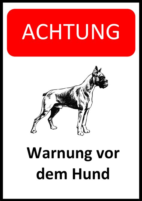 Der käuferschutz ist deine absicherung, wenn eine ware nicht ankommt, beschädigt ist oder nicht der beschreibung entspricht. Warnung vor dem Hunde Schild - zum Ausdrucken (PDF & Word)