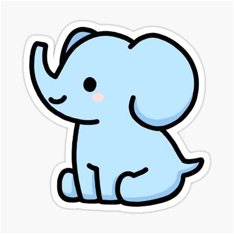 Pegatina Elefante De Littlemandyart En 2021 Pegatinas Bonitas