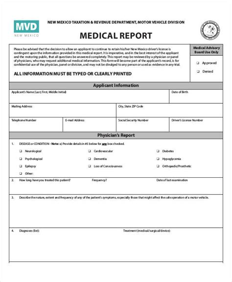 Medical Report Template Doc New Creative Template Ideas