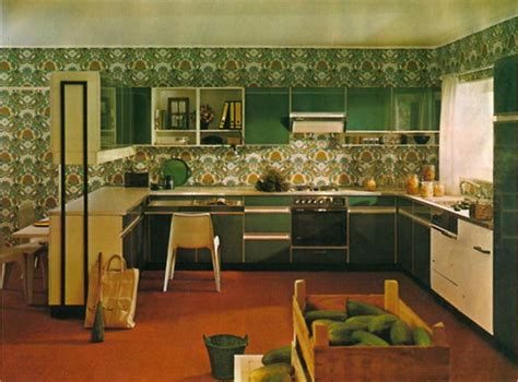Pin By Sue Rutherford On Mid Century Kitchens 70s Interior Design