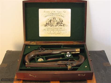 Antique Recreated Replica S Gentlemens Cal Dueling Pistol