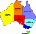 Australia map states - States of Australia map (Australia and New ...