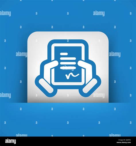 Document Signature Icon Stock Vector Image And Art Alamy