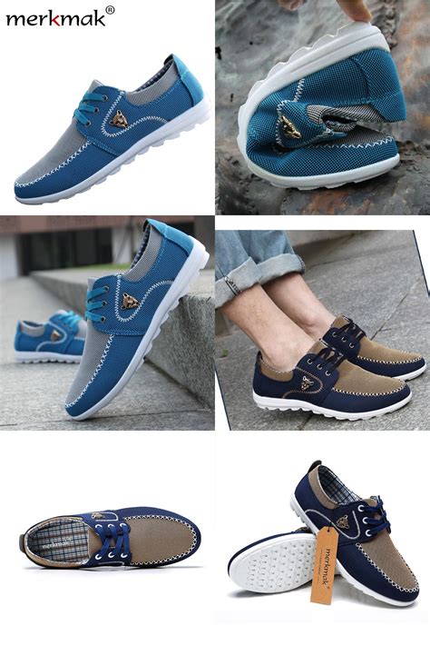 Visit To Buy Merkmak Summer Men Shoes Trend Canvas Shoes Male Casual