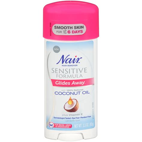 Nair Glides Away Sensitive Formula With Coconut Oil For Bikini Arms