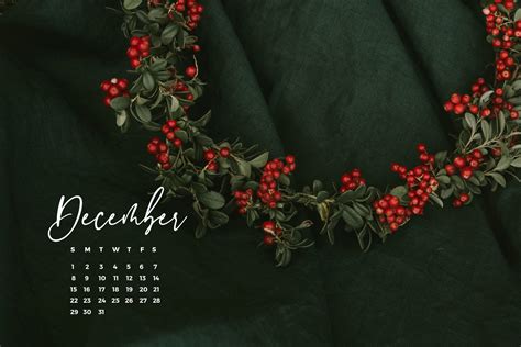 december desktop and mobile wallpaper