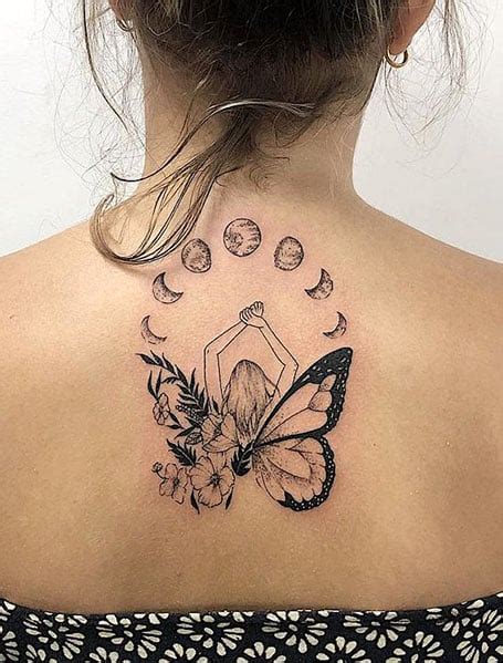 top 148 back tattoos womens butterfly