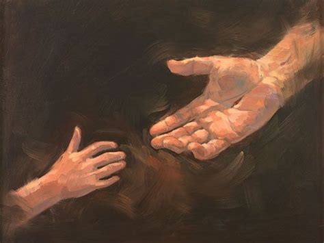 Reach Out To The Lord Christian Paintings Jesus Christ Artwork