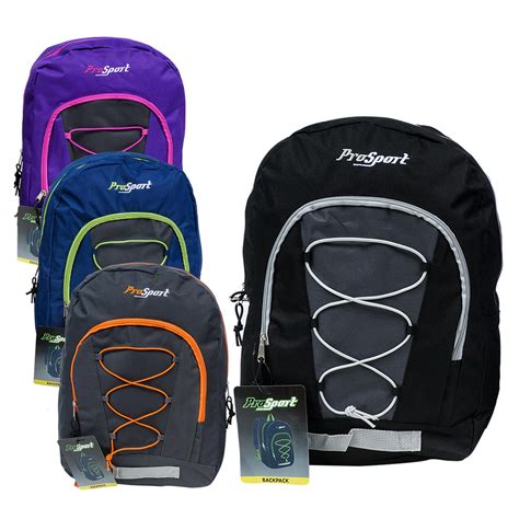 Wholesale 17 Inch Pro Sport Backpack 4 Assorted Colors