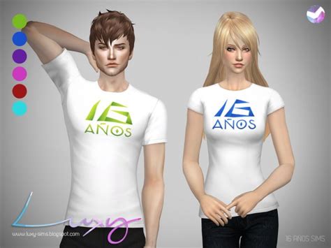 Luxysims 16 Years Sims T Shirts • Sims 4 Downloads