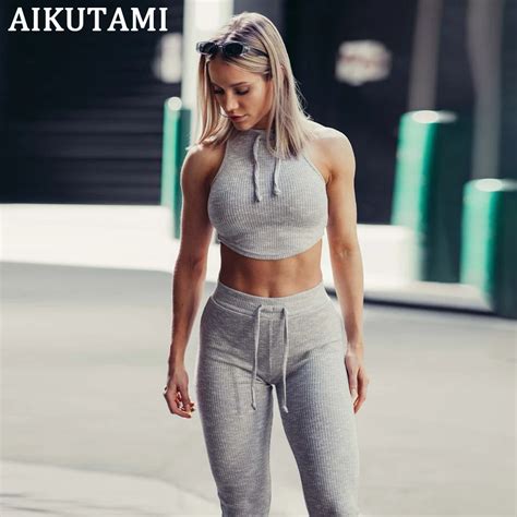 hot autumn women yoga set 2 pieces workout suits sports wear for women gym leggings fitness bra