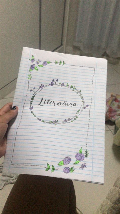 Capa De Trabalho De Literatura Para Imprimir