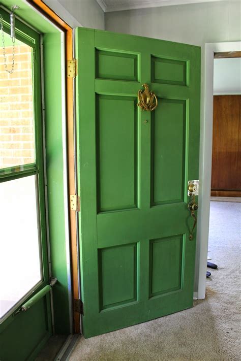 One thing i did right (the last two times i painted the doors at least) was to take off all of the hardware. Grace Lee Cottage: Painted & Distressed Front Door {A ...