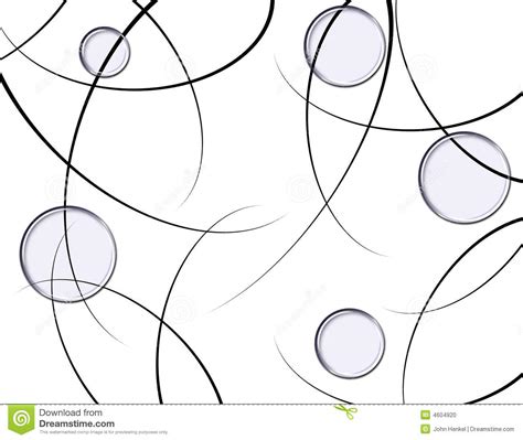 Black And White Abstract Bubble Background Stock Photo