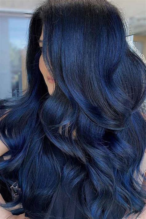 Black Hair Blue Tint
