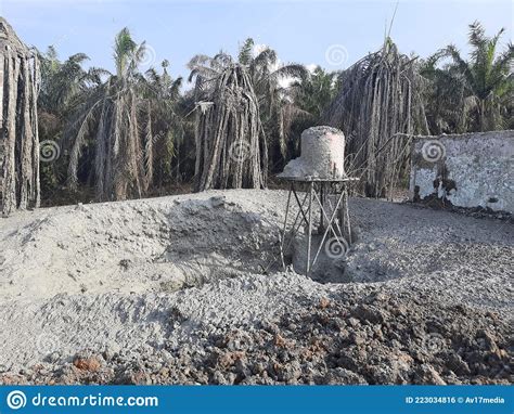 gas and mud burst disaster in indonesian territory editorial photo image of geology rock