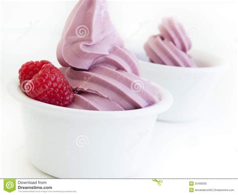 Frozen Soft Serve Yogurt Stock Image Image Of Milk White