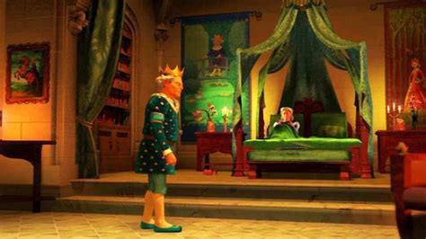 In Shrek 2 The Kings Room Is Decorated With Swamp Like Colors His