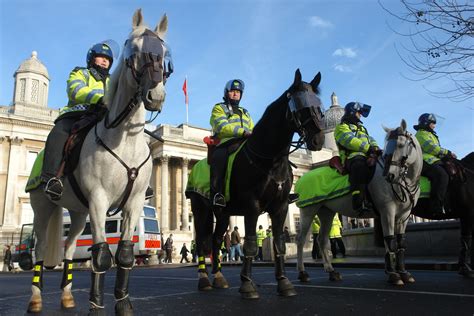 The Freedom To Demonstrate Well Armoured Police Horses On Flickr