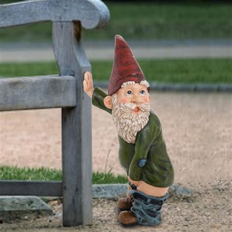 Buy Styles Cm Tall Naughty Garden Gnome For Lawn Indoor Or Outdoor