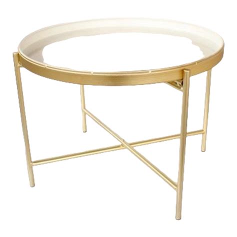 Side Table White And Gold Jenny Robert Exclusive Décor Pty Ltd