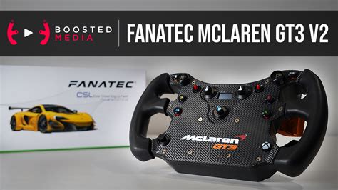 REVIEW Fanatec CSL Elite Steering Wheel McLaren GT3 V2 Boosted Media