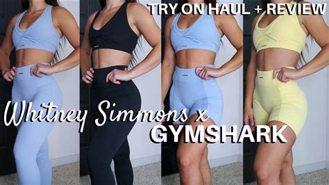 Whitney Simmons X Gymshark V3 TRY ON HAUL YouTube