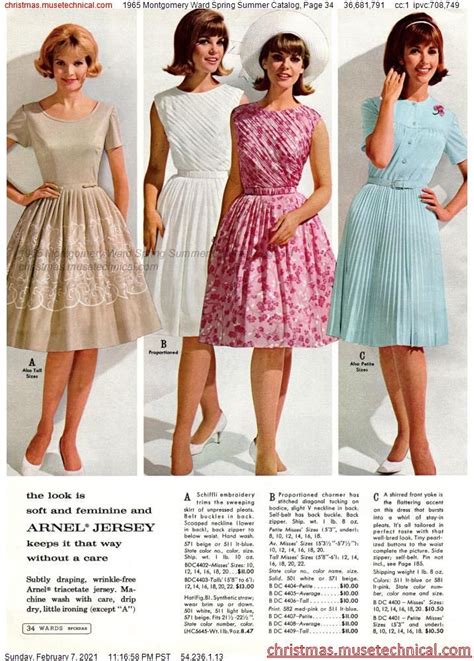 1965 Montgomery Ward Spring Summer Catalog Page 34 Christmas