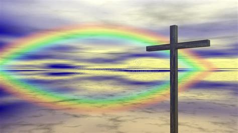 Rainbow Cross Wallpaper