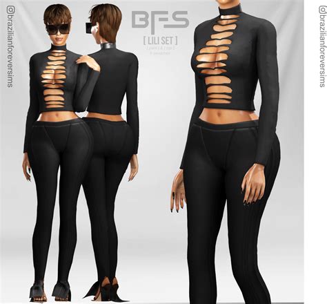04 Lili Set Diggoverse On Patreon In 2023 Sims 4 Clothing