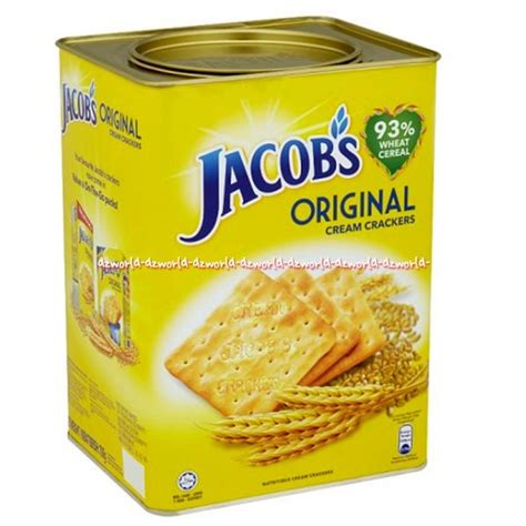Jual Jacobs Original Cream Crackers Biscuit Gr Biskuit Snack Krim Kraker Kaleng Jakob Jacob S