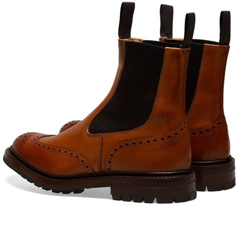 Trickers Henry Brogue Chelsea Boot Burnished End