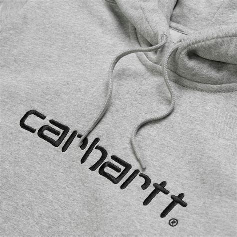 Carhartt Hooded Carhartt Sweat Grey Heather Black Beyond