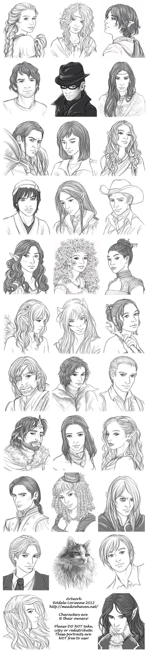 1000 Images About Drawing Hair On Pinterest