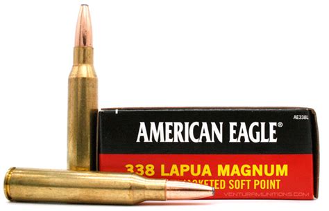 American Eagle 338 Lapua Mag 250gr Jsp Ammo 20 Rounds Ventura Munitions