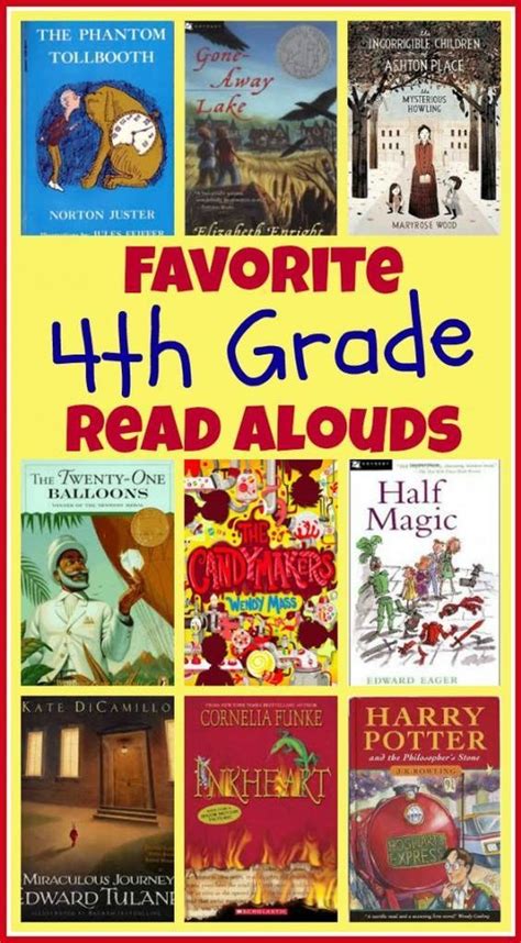 Favorite Books To Read Aloud To 4th Graders Lots Of Great Suggestions