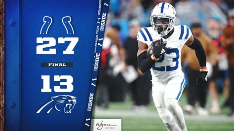 Kenny Moore Ii S Pair Of Pick Sixes Push Colts Past Panthers