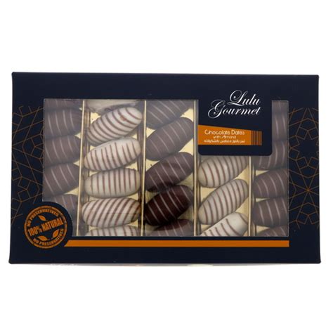 Buy Lulu Gourmet Chocolate Dates With Almond 500g Online Lulu Hypermarket Uae