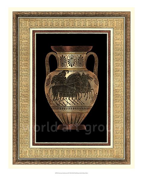 Em primeiro lugar, certamente, vem a extrema escassez de relíquias; Gravura de Ânforas Gregas para Quadro - Etruscan ...