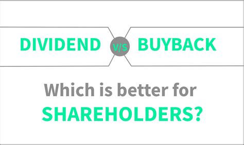 Dividends Vs Share Buybacks Pros And Cons
