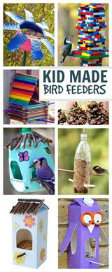 See more than 20 examples! Kid Made Bird Feeders | Bird feeder craft, Craft ...