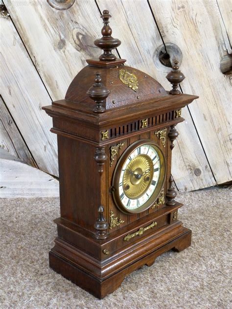 Antiques Atlas German Oak Mantel Clock