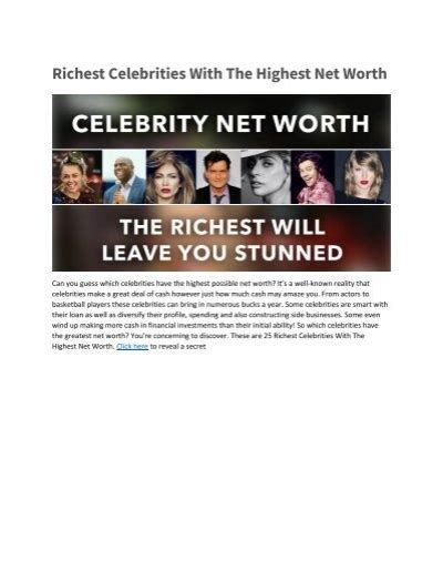 richest celebrities with the highest net worth converted