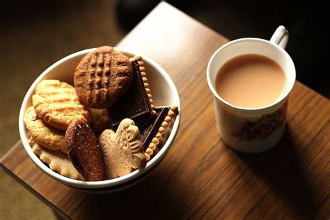 Hd Wallpaper Biscuit On White Bowl Afternoon Biscuits Brown
